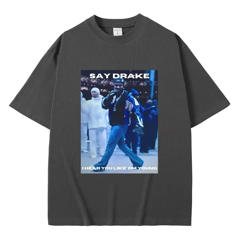 الرجال الراب كندريك لامار قل دريك أسمعك مثل Em الشباب مضحك ميمي قميص مطبوع هم لا مثلنا عرض نصف الوقت الجرافيك تي شيرت