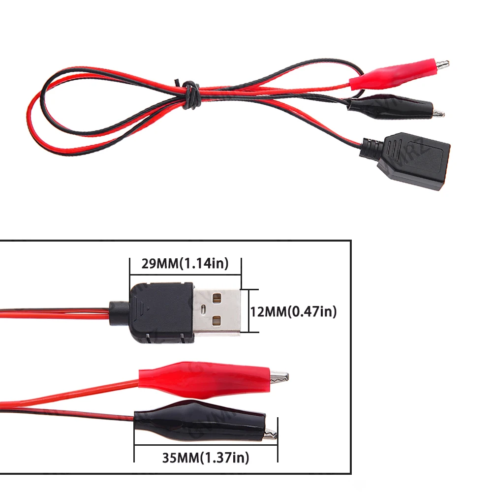1PCS  Hook Color Connecting Wire 4MM 4MM Gold Plated Plug Double Headed Crocodile Test Clip Turn Alligator Clip Wire Power Test
