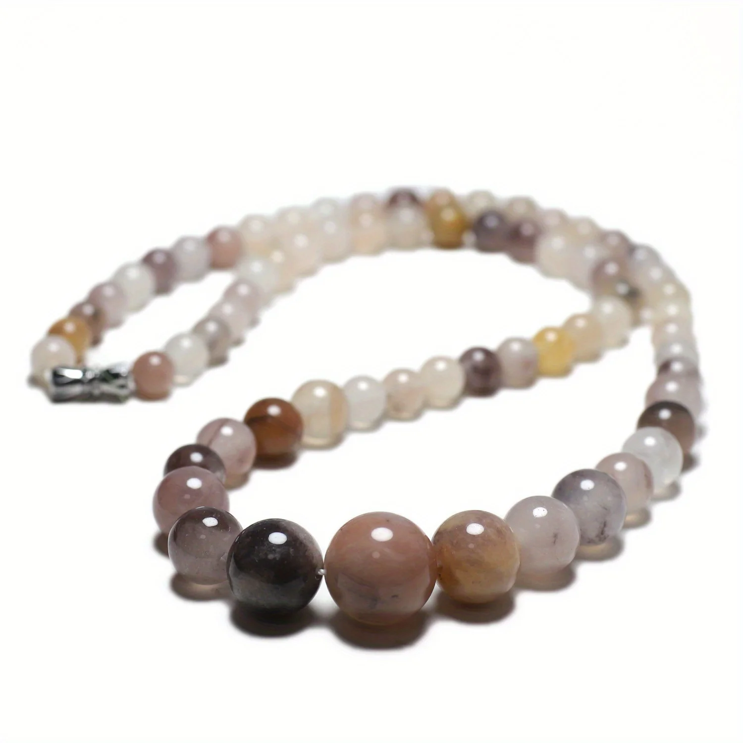

Unisex natural stone bead necklace