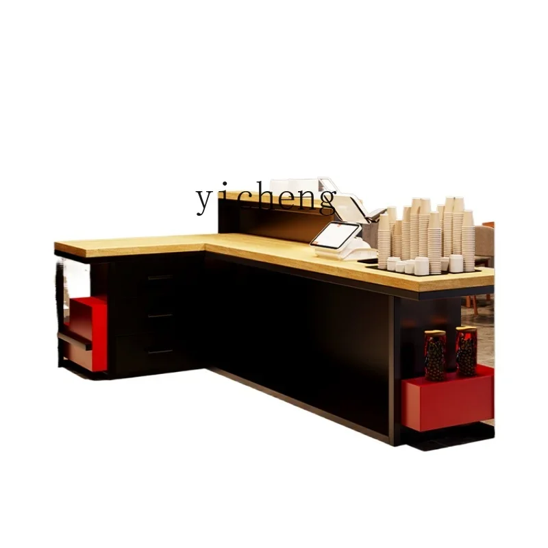 

ZF Cashier Industrial Style Restaurant Shop Small Corner Advanced Creative Reception Desk