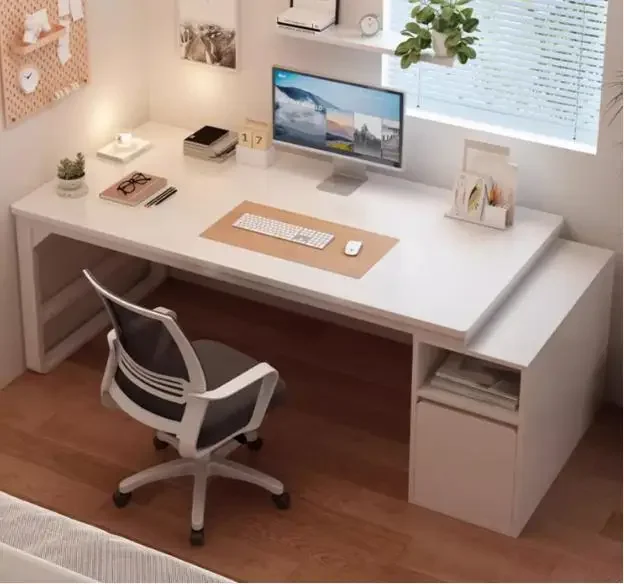 

AILICHEN Desktop home desk, student study desk, simple modern bedroom, extendable office desk