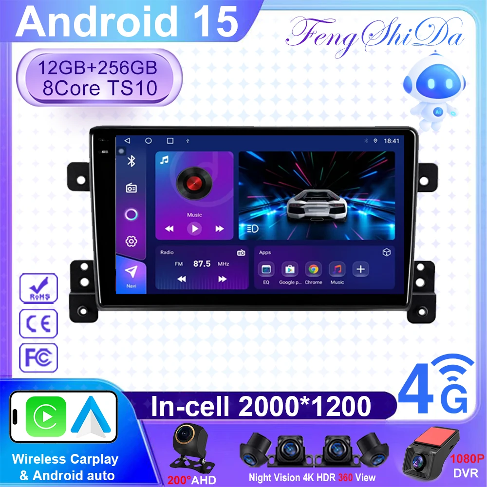 

For Suzuki Grand Vitara 3 2005 - 2015 Car No 2din 2 TEYES CC3L WIFI Radio Multimedia Video Player Navigation stereo GPS Android