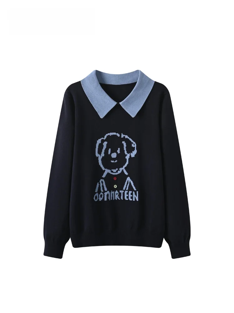 

Женский трикотажный топ CaraCLUB больших размеров, длинный рукав, повседневный, осенне-зимний, новый, свободного кроя, омолаживающий, в студенческом стиле