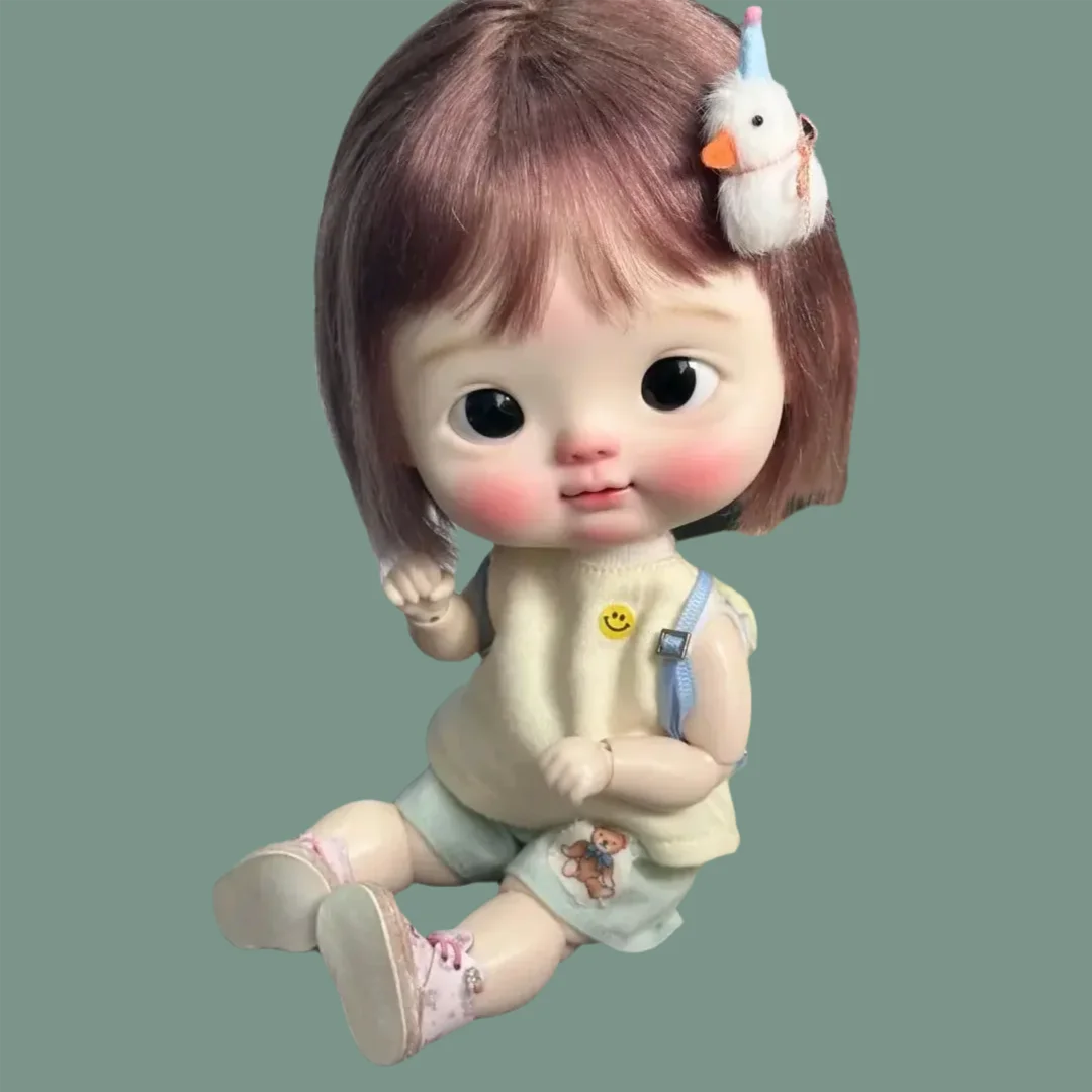 

New SD doll Girl 25cm height BJD Q-baby 1/6 full nude doll men resin model action doll High quality toy in stock makeup