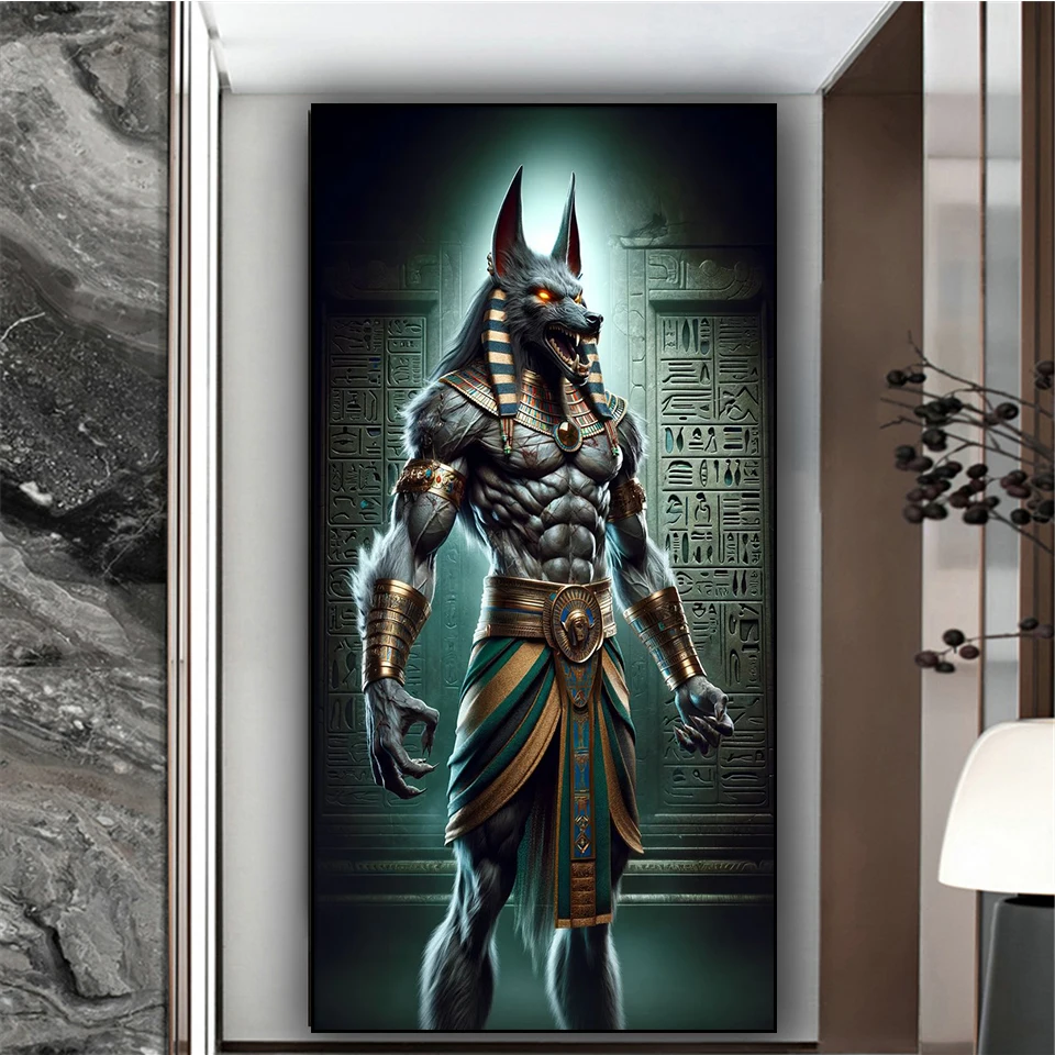 Anubis Wolf Diamond Painting New 2025 DIY Full Diamond Mosaic Embroidery Cross Stitch Egyptian Patron Saint Crafts Home Decor