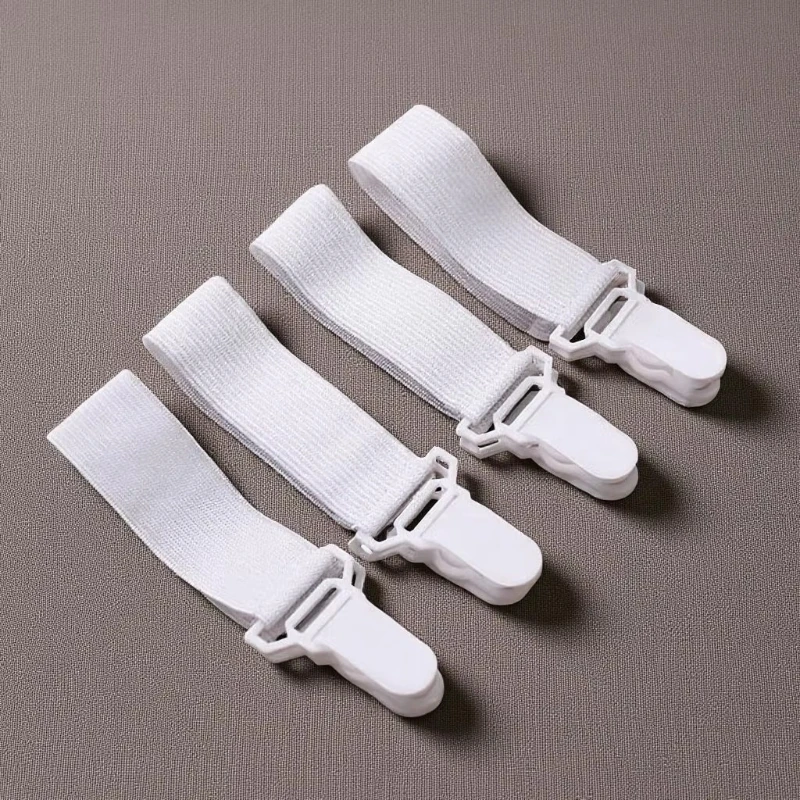4-24Pcs Bed Sheet Elastic Gripper Clip Strap Fastener Mattress Cover Holder Grips