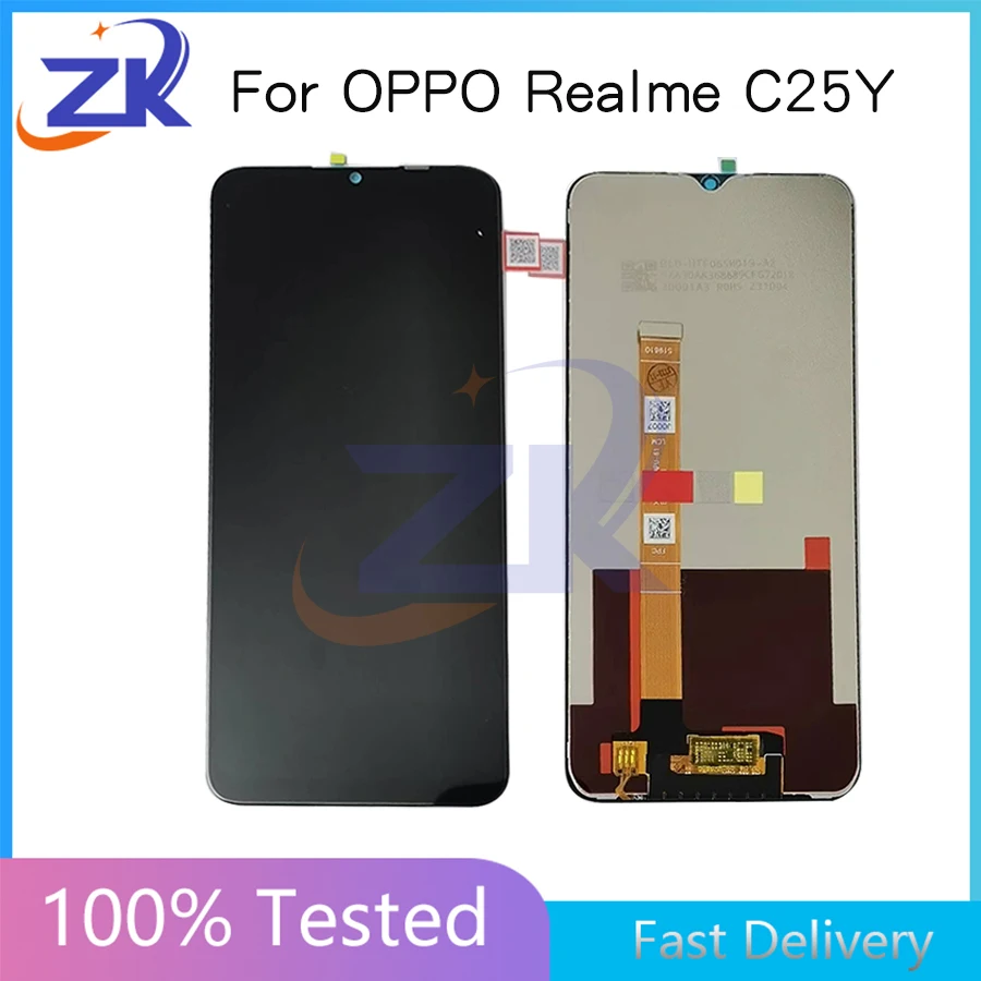 High Quality For OPPO Realme C25Y RMX3265 RMX3268 RMX3269 LCD Display Touch Screen Digitizer Replacement For Realme C25Y LCD