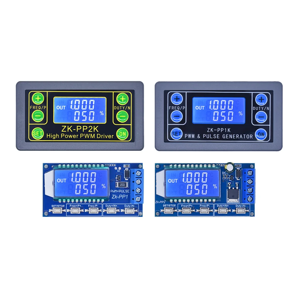 ZK-PP1K Dual Mode Signal Generator ZK-PP2K PWM Motor Speed Controller Regulator 8A 150W Frequency Duty Cycle Adjustable Module