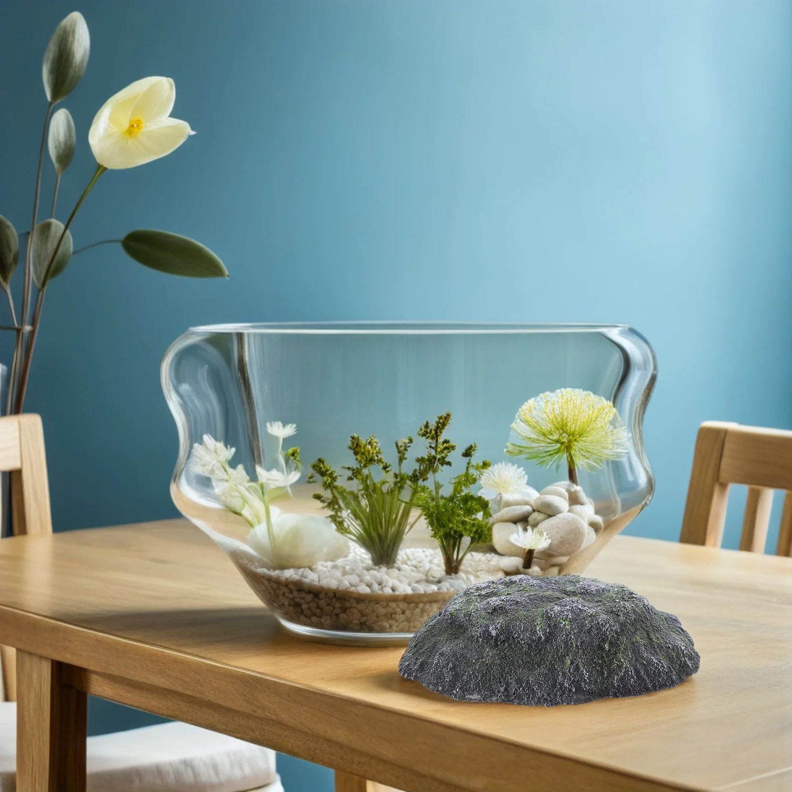 

Turtle Basking Platform Reptile Dock Floating Island Resin Crafted Stable Flotation Easy Clean Aquarium Decor Reptile Platform