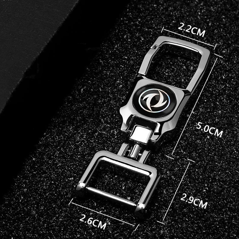 Metal Car Keychain Pendant Key Chain Car Keyring for Dongfeng DFM DFSK H30 Corss T5l Glory S30 Sx5 580 Accessories 2024 Logo