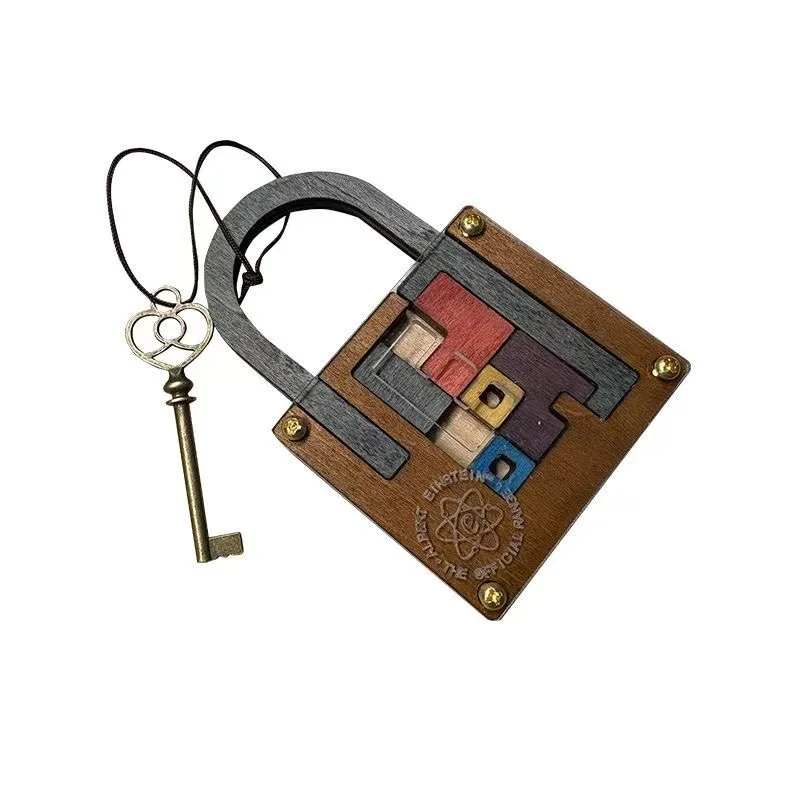 古典的な木製頭の体操パズルゲーム 高難易度 IQ ロックチャレンジ 子供 大人 おもちゃ ギフト 子供の認知発達