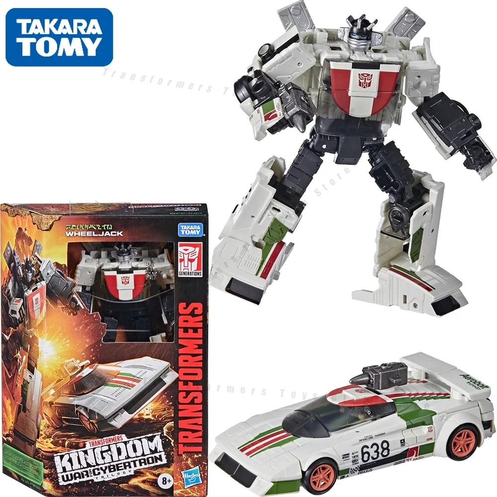 

In Stock Original TakaraTomyTransformers Generations War for Cybertron: Kingdom Deluxe WFC-K24Wheeljack Action Figure Model Toys