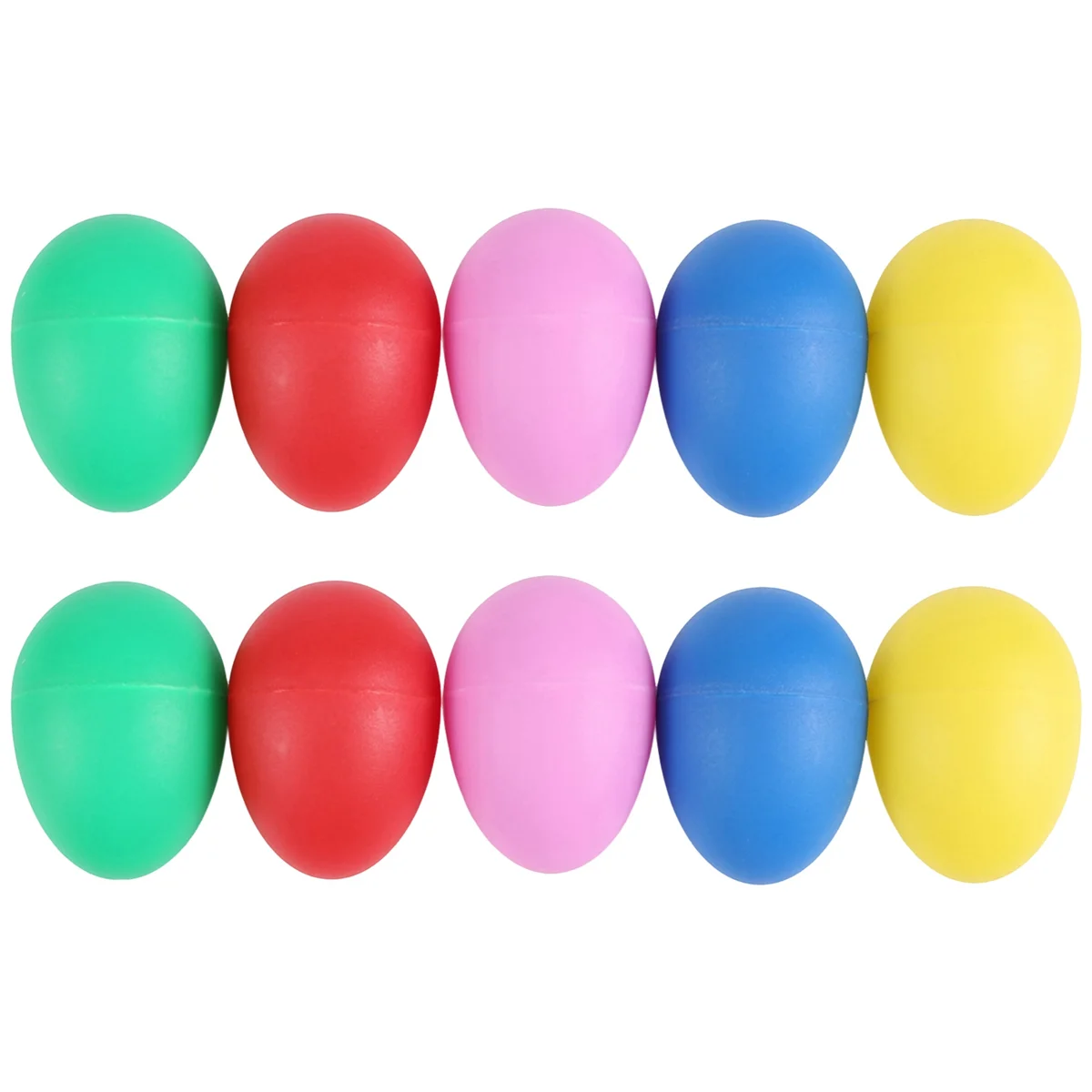 10 Pack Plastic Percussion Musical Instrument Toys Egg Maracas Shakers