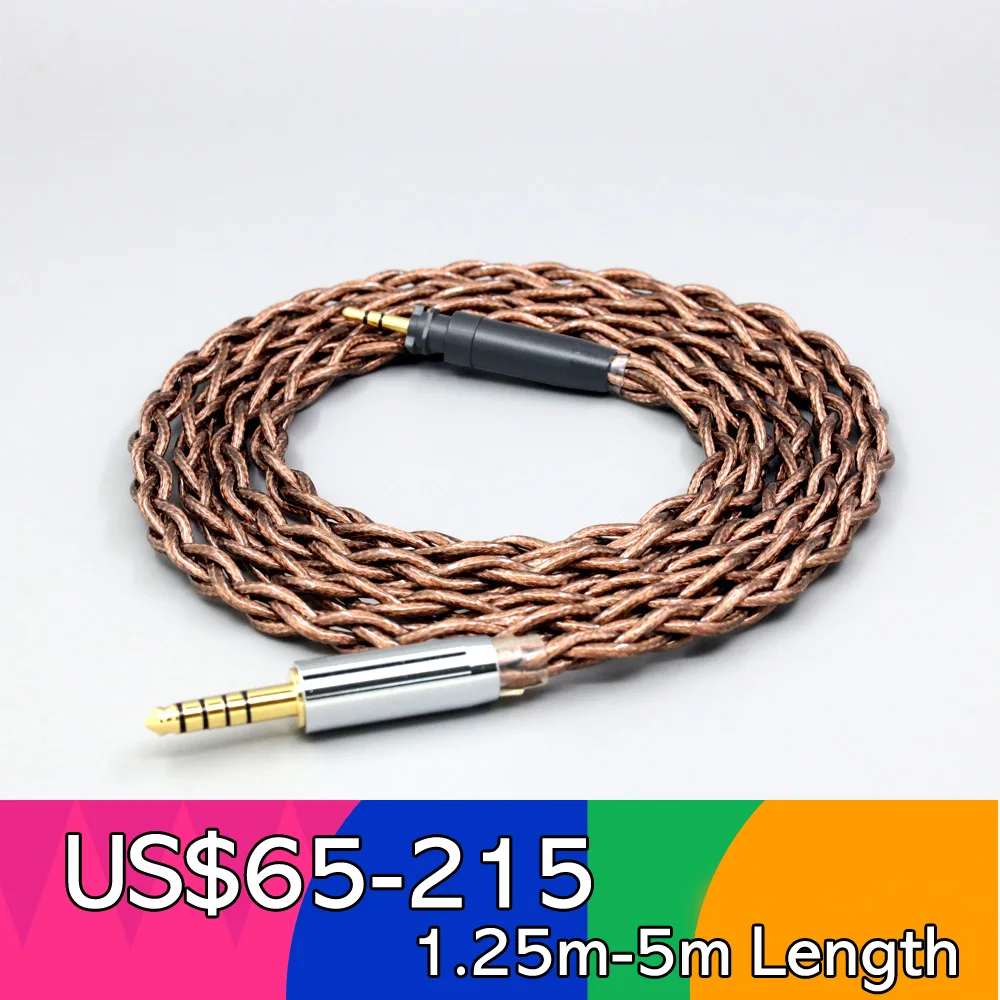 

99% 24k Gold 7n Pure Silver Graphene Shield Earphone Cable For Shure SRH440A SRH840A Headphone LN008555