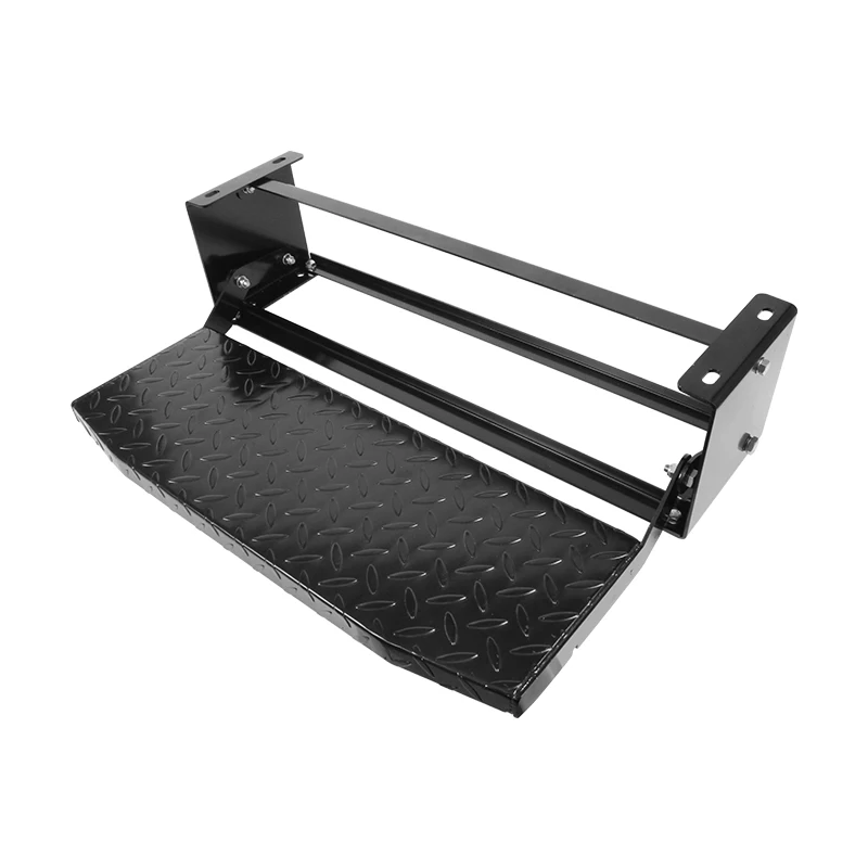 CAPEXRV Manual Folding Single Layer Carbon Steel Ladder One-Hand Expand Or Collapse RV Stairs
