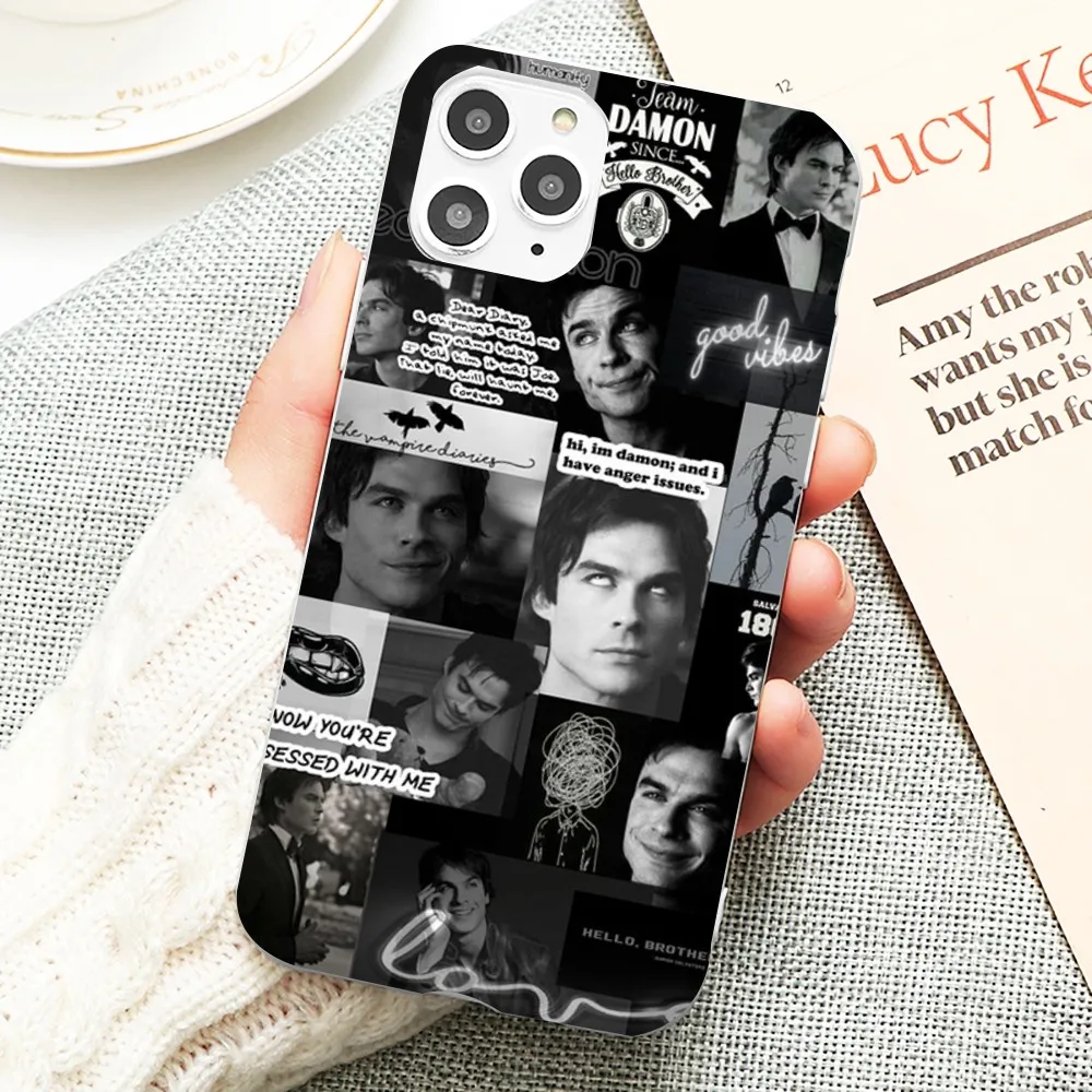 

Damon Salvatore The Vampire Diaries Phone Case Soft Solid Color For Iphone 14 11 12 13 Mini Pro Max 7 8 Plus 6 6s X Xs Max Xr