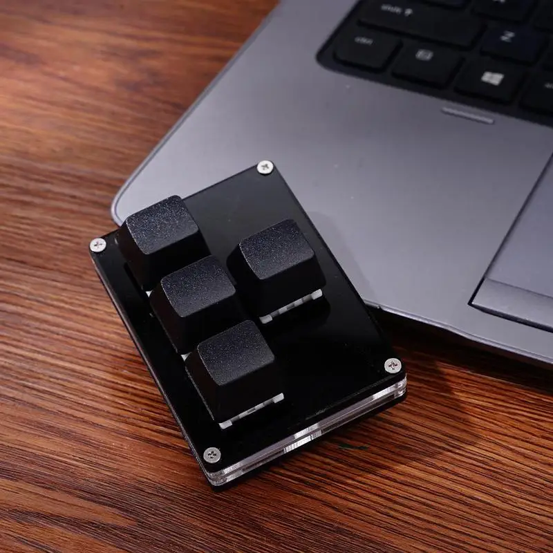 4 Keys Mini Mechanical Keypad Programmable Gaming Keyboard USB Wired Switch Macro Keypad Shortcut Copy Paste