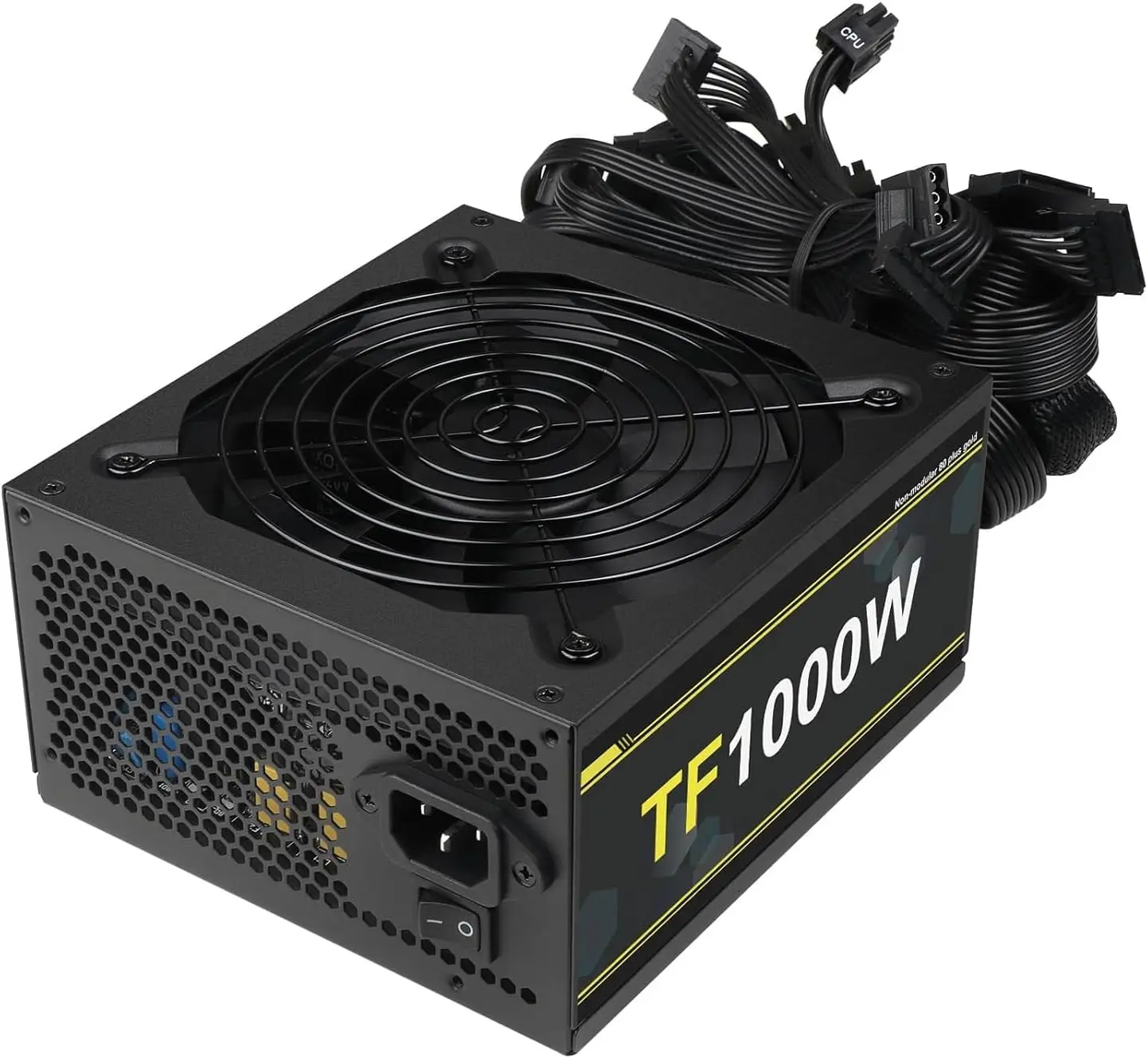 

1000W 100-240V ATX Gold Power Supply Full Voltage Power Non-Modular Active PFC PSU Gaming Gold Power Supply Units For PC Server