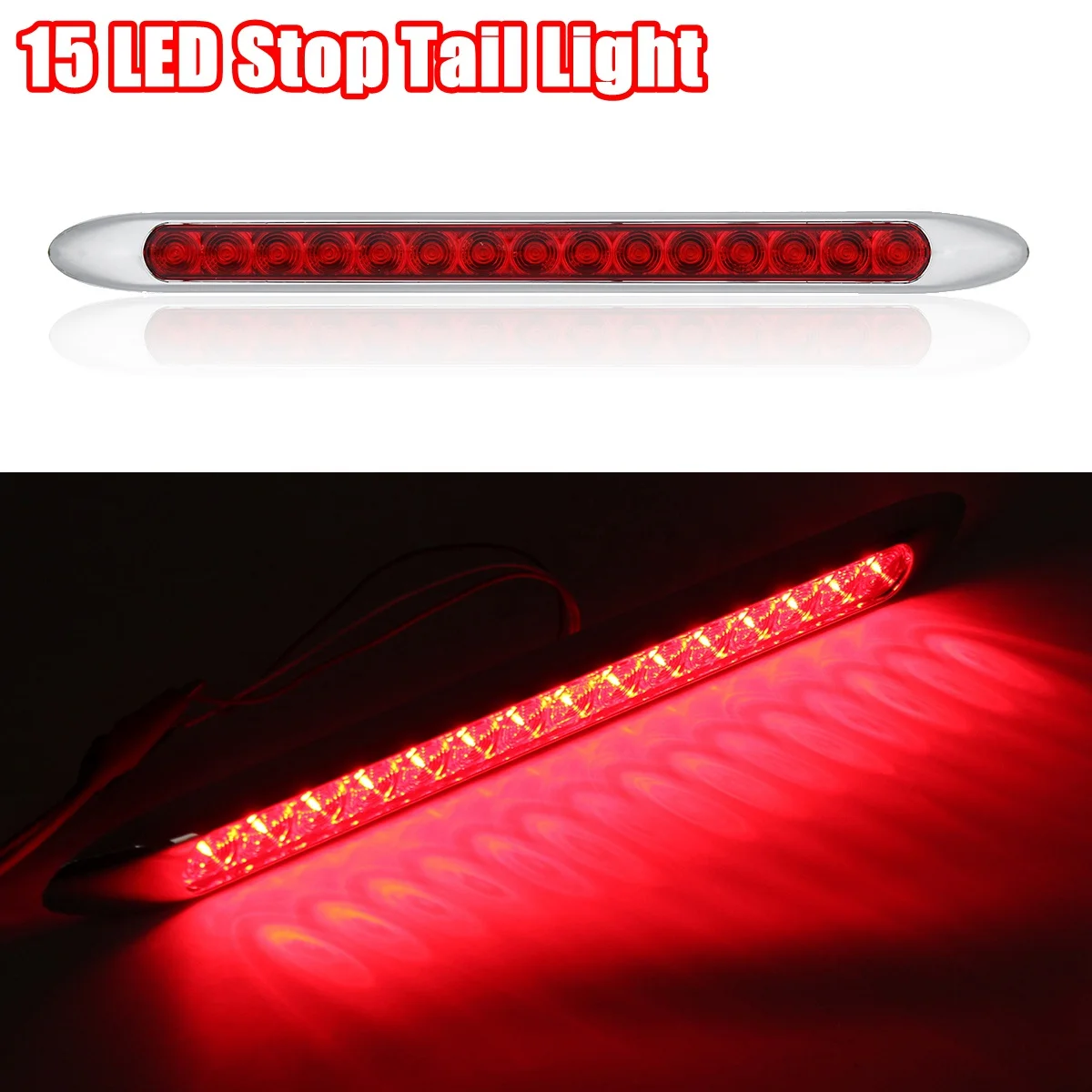 Fits for LED Trailer Truck Caravan UTE Stop Brake Tail Reverse Light Ultra-Slim Lamp