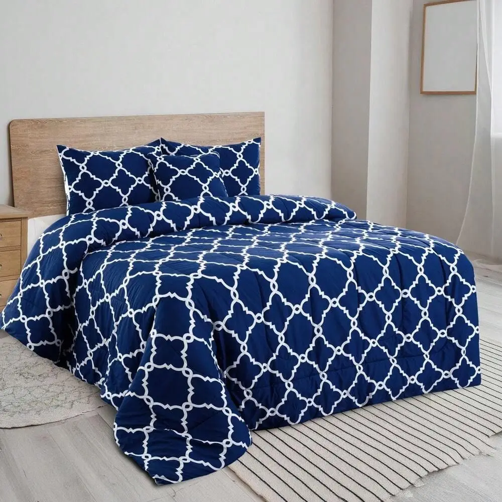 

Комплект постельного белья Lux Decor Collection: легкое микрофибровое одеяло с плюшевой текстурой, роскошный дизайн, всесезонное тепло, элегантное постельное белье.