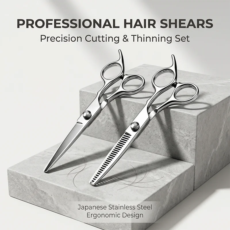 

Hair Scissors 6.5 Professional Hairdressing Scissors Thinning Barber Scissor Set Hair Cutting Scissors