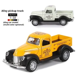 1:32 Alloy Pickup Truck Model Children's Toy Car Decoration Pull Back Car Model Boy Toy Die Cast Educational Toy