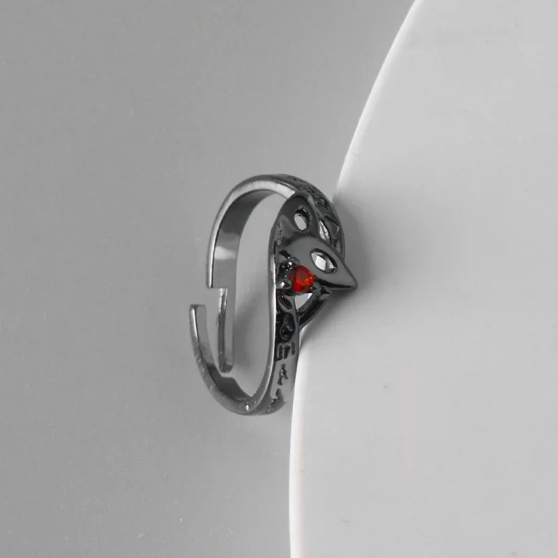 Game Persona 5 Ring Amamiya Ren Fox Mask Adjustable Finger Rings for Women Men Cosplay Jewelry Accessories Gift