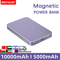 10000mAh Magnetic Power Bank Wireless Charger 5000mAh USB C Fast Charging Mobile External Battery For iPhone 16 Samsung Xiaomi