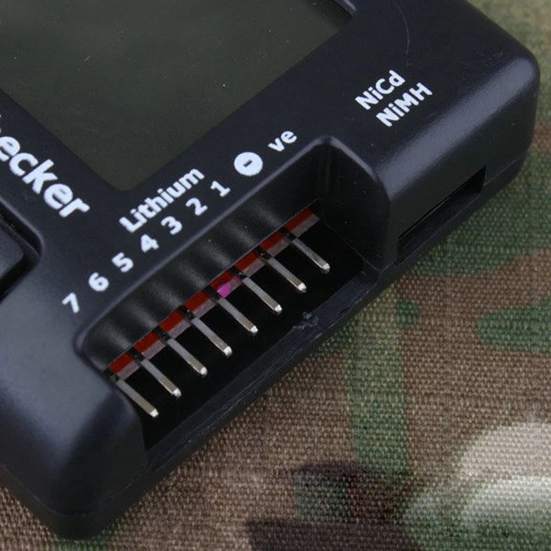 Probador de batería LCD táctico para caza Airsoft - imagen 4