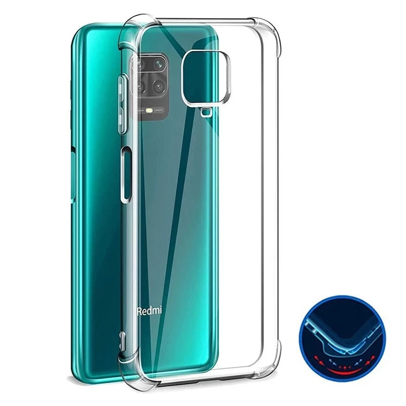 Shockproof Silicone Case On For Xiaomi Redmi Note 12 10C 10 10s 11s 9 8 7 Pro 9S Mi 9t 11 11t 11 Lite 5G NE POCO M3 X3 Cover