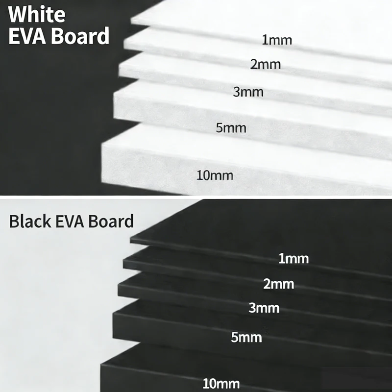 38-degree black EVA foam material for cosplay props and model making, EVA foam sheets for impact protection and shock absorption