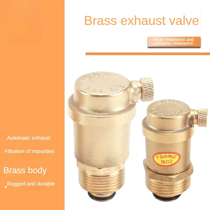 

Brass Automatic Exhaust Valve DN15 -20- 25 Tap Water Heating Valve Vertical Floor Heating Vent Valve