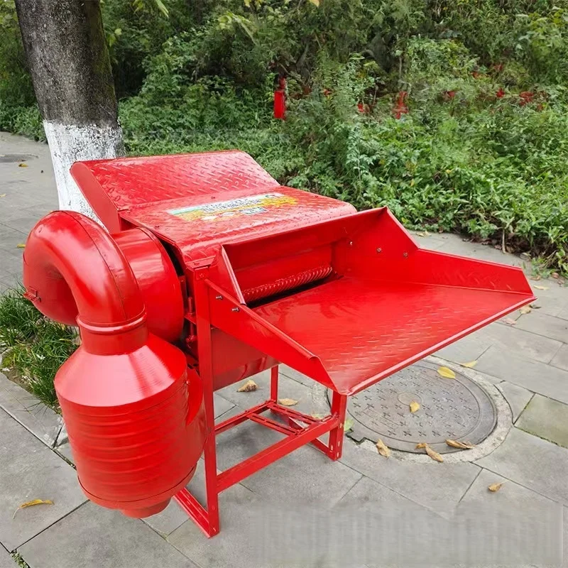 High Capacity 300-500KG/H Agricultural Soybean Sorghum Sesame Rice Wheat Threshing Machine With Engine