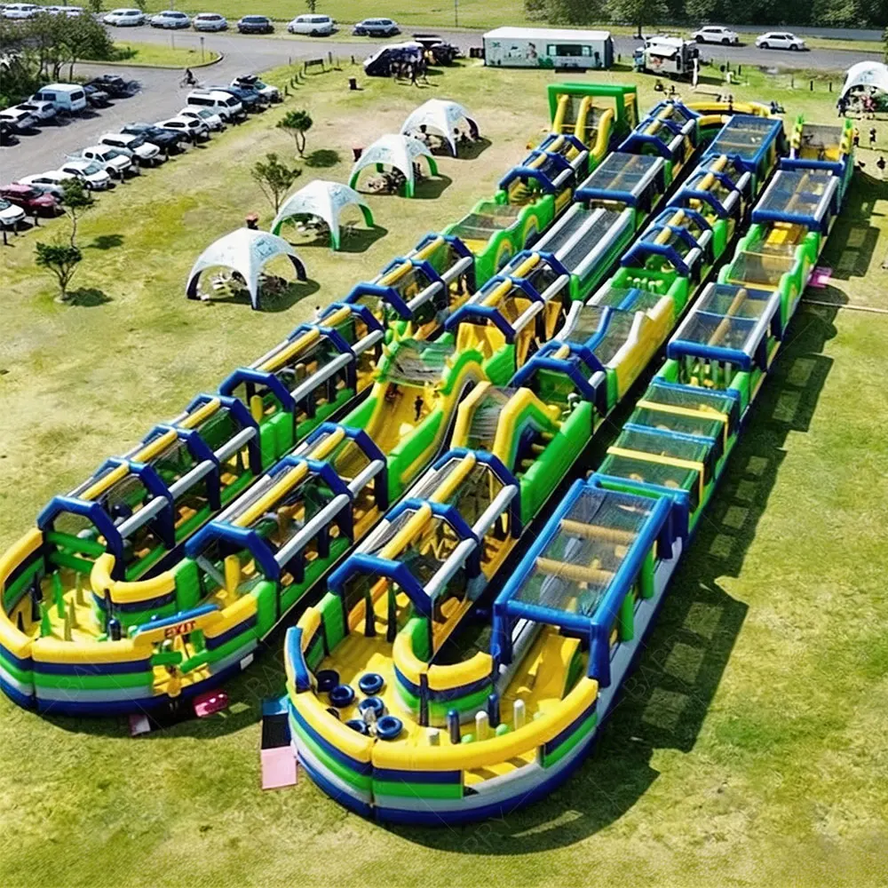 Obstacle Course Toys Outdoor Inflatable Bouncer Bouncy Castle Wipeout Game Large Inflatable Obstacle Course for Adultglobally ac
