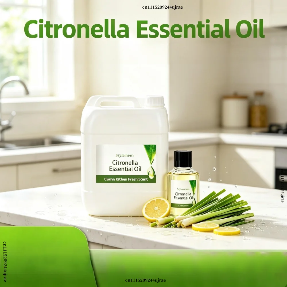 Pure Plant Essential Oil For Reed Diffuser Humidifier Undiluted Citronella Aromatic Oil
