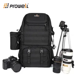 PROWELL Professional Camera Bag Large Capacity Backpack Lens Bag Multifunctional Combination Outdoor Travel Digital Photography