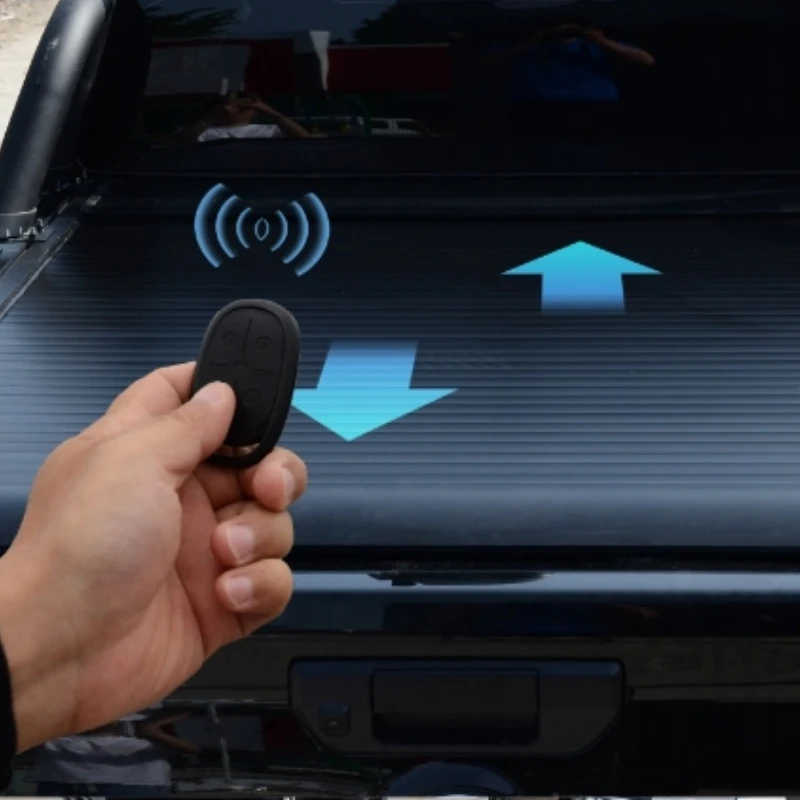 Ram 1500 TRX Pickup Truck Accessory Hard Folding Electric Aluminium Tonneau Cover Compatible with  Ranger Model