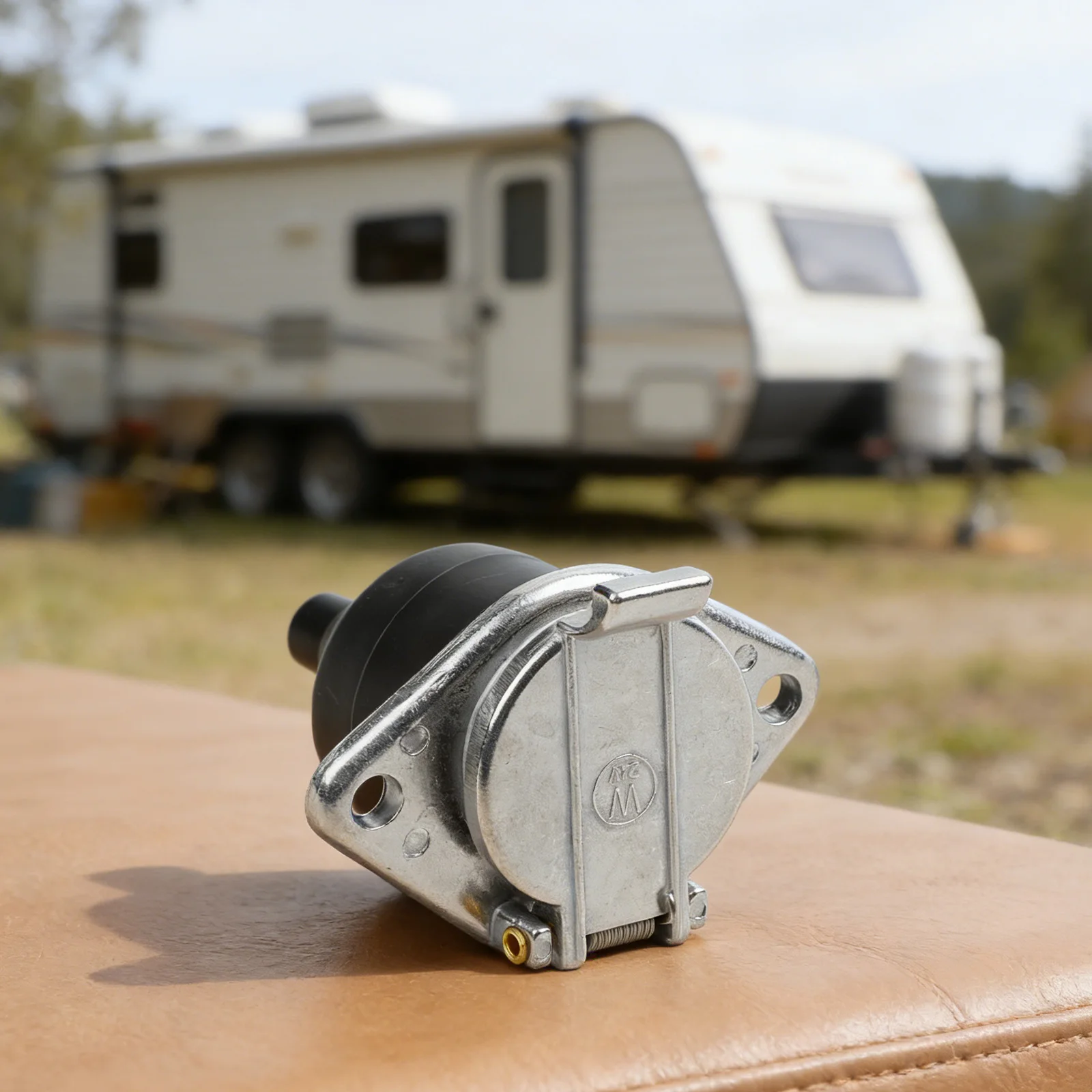 Waterproof 24V Trailer Socket Connector Adapter to Establish a Secure Connection between Trailer and Tow Vehicle