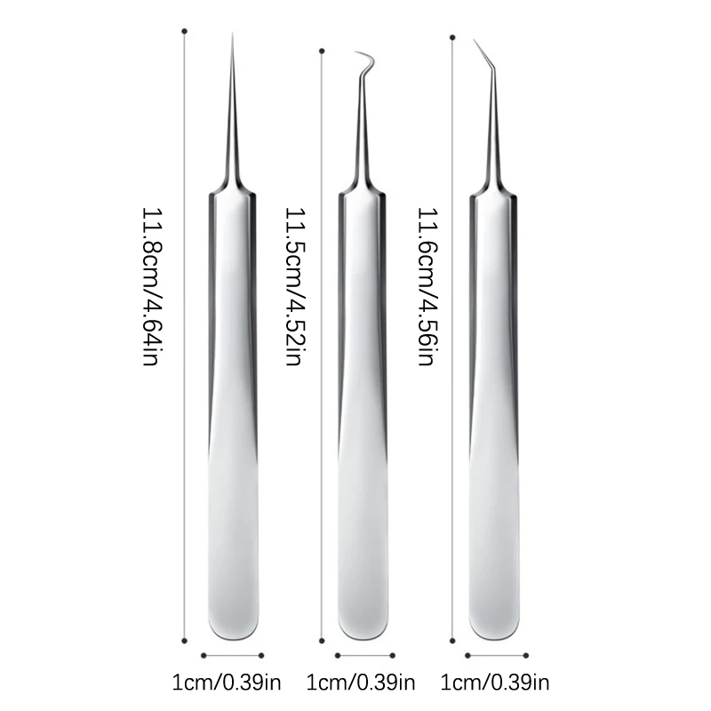 Pince à Épiler pour Enlever les Points Noirs et les lèvent Cellulaires, avec Lumières, Extracteur de Comédons, Outil pour Enlever l'Acné