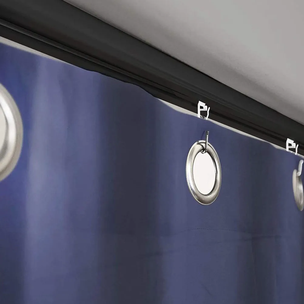 

50pcs Curtain Hooks Plastic Curtain Rail Pulley Hook For Shower Bathroom Drapery Hanging Replacement Supplies Rustproof