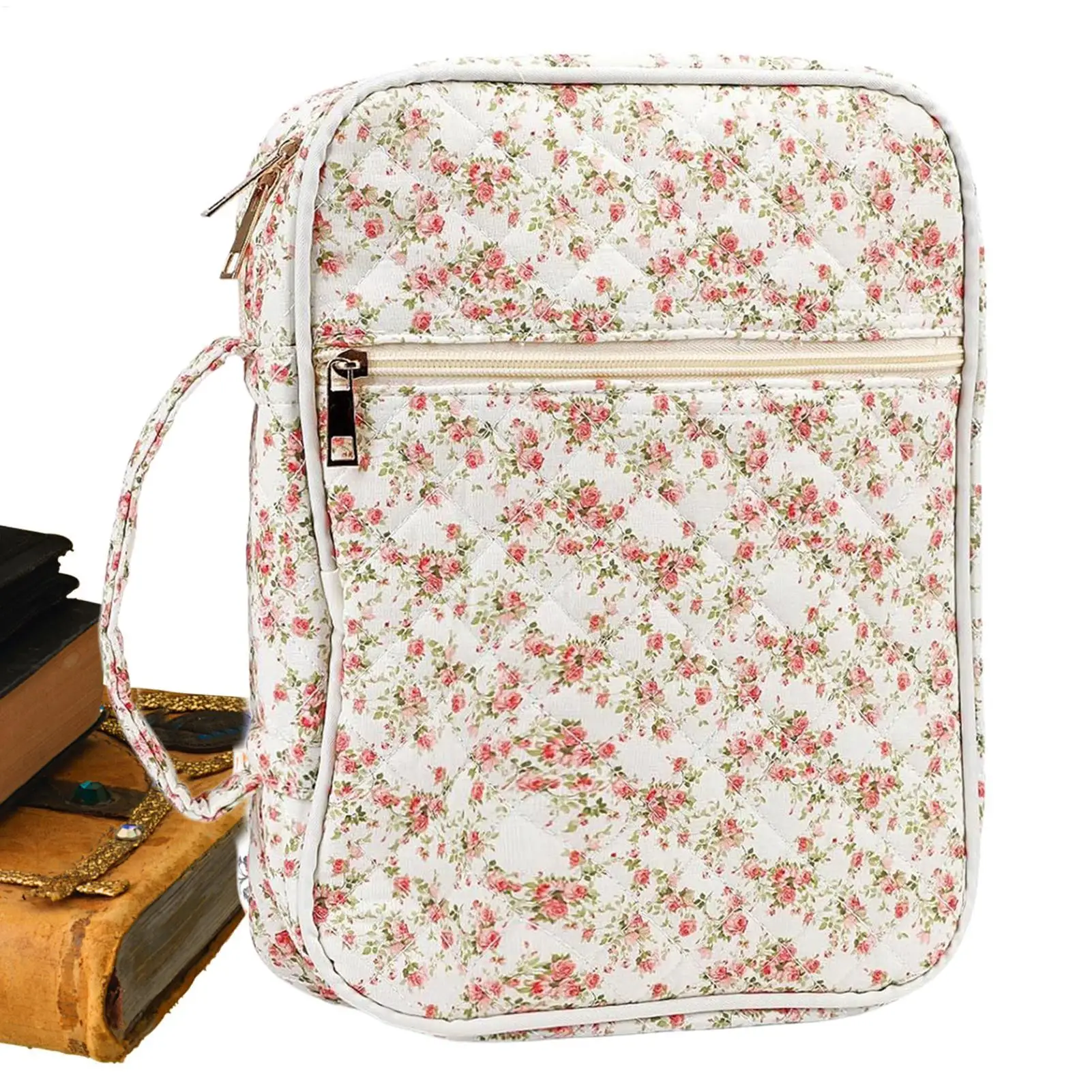 

Обложки для Библии Церковная сумка с ручкой Сумки для Библии для женщин с карманом на молнии и учебные принадлежности для христианской носки для изучения