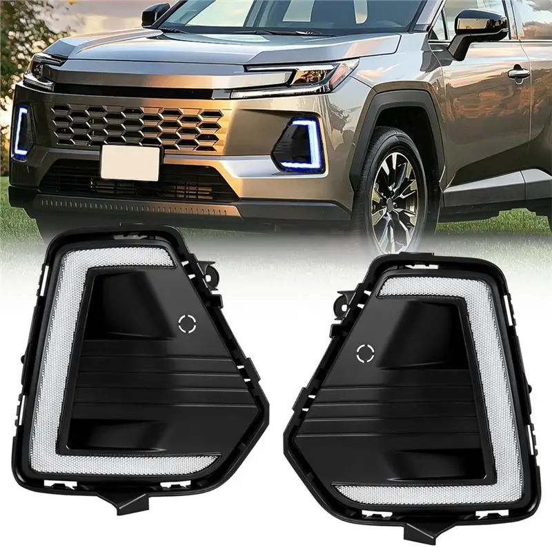 NEW HOT in Stock-LED Front Bumper Fog Lights For Toyota RAV4 2026 Daytime Running Lights Turn Signal Light Tri-Colour For LE/SE
