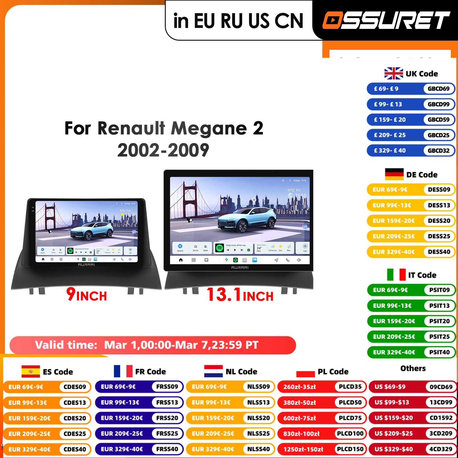 

Carplay 4G-LTE Carplay Android Car Radio for Renault Megane 2 2002 - 2009 Car Infotainment Multimedia Player GPS Auto Stereo RDS