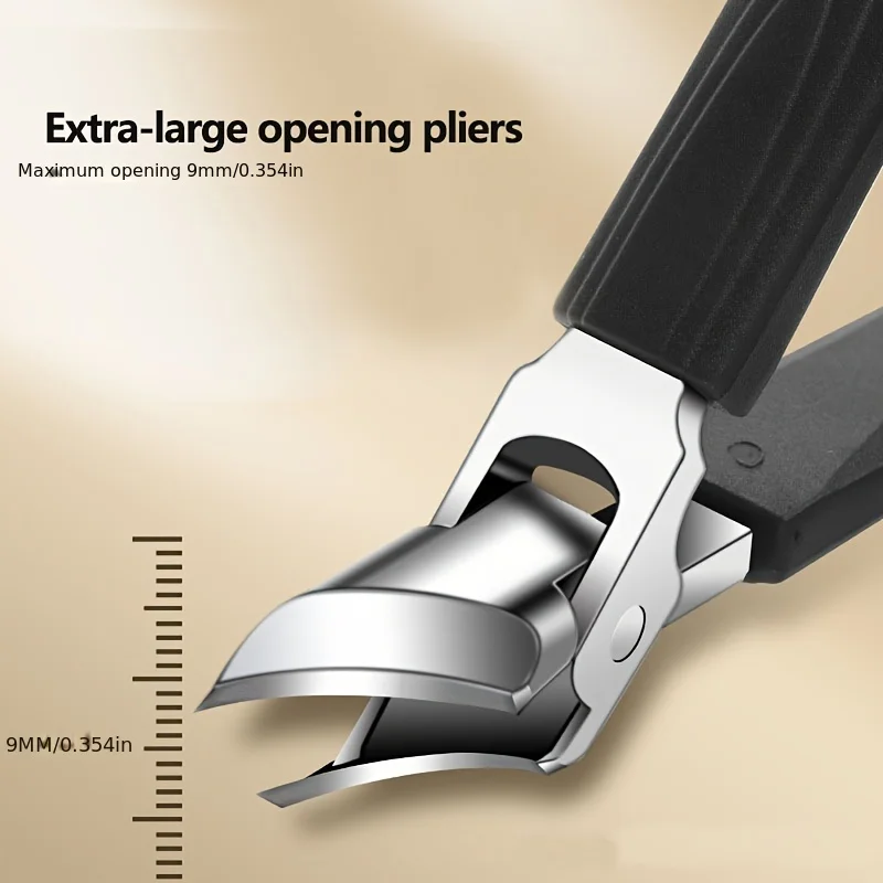 大開口爪切りセット飛沫防止厚い足の爪トリミング特別な斜め口爪切りはさみ