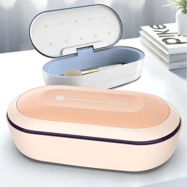 Boîte de stérilisation à la lumière UV pour outils de manucure, étui de désinfection pour outils d'art des ongles, outils de maquillage