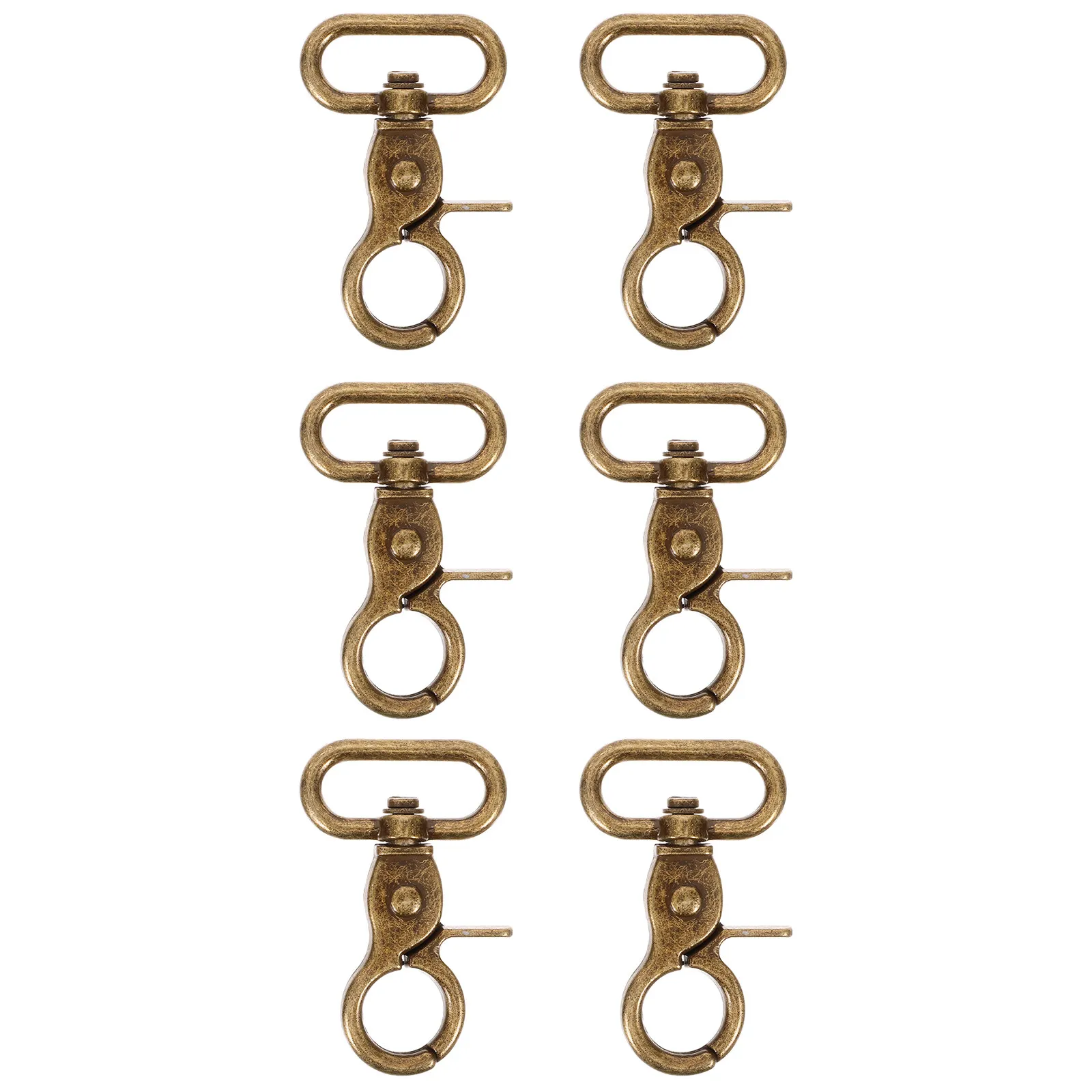 6pcs Heavy-Duty Metal Swivel Clasps for Bags – DIY Backpack & Handbag Trigger Snap Hook Replacements