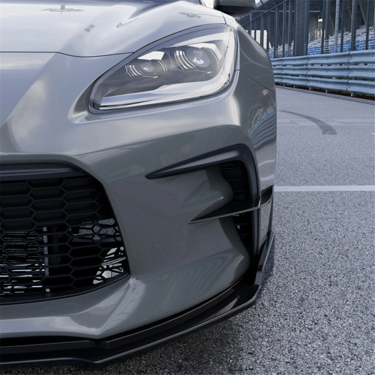

Highly Recommended.Car Front Bumper Side Splitter for Toyota Subaru,Glossy Black