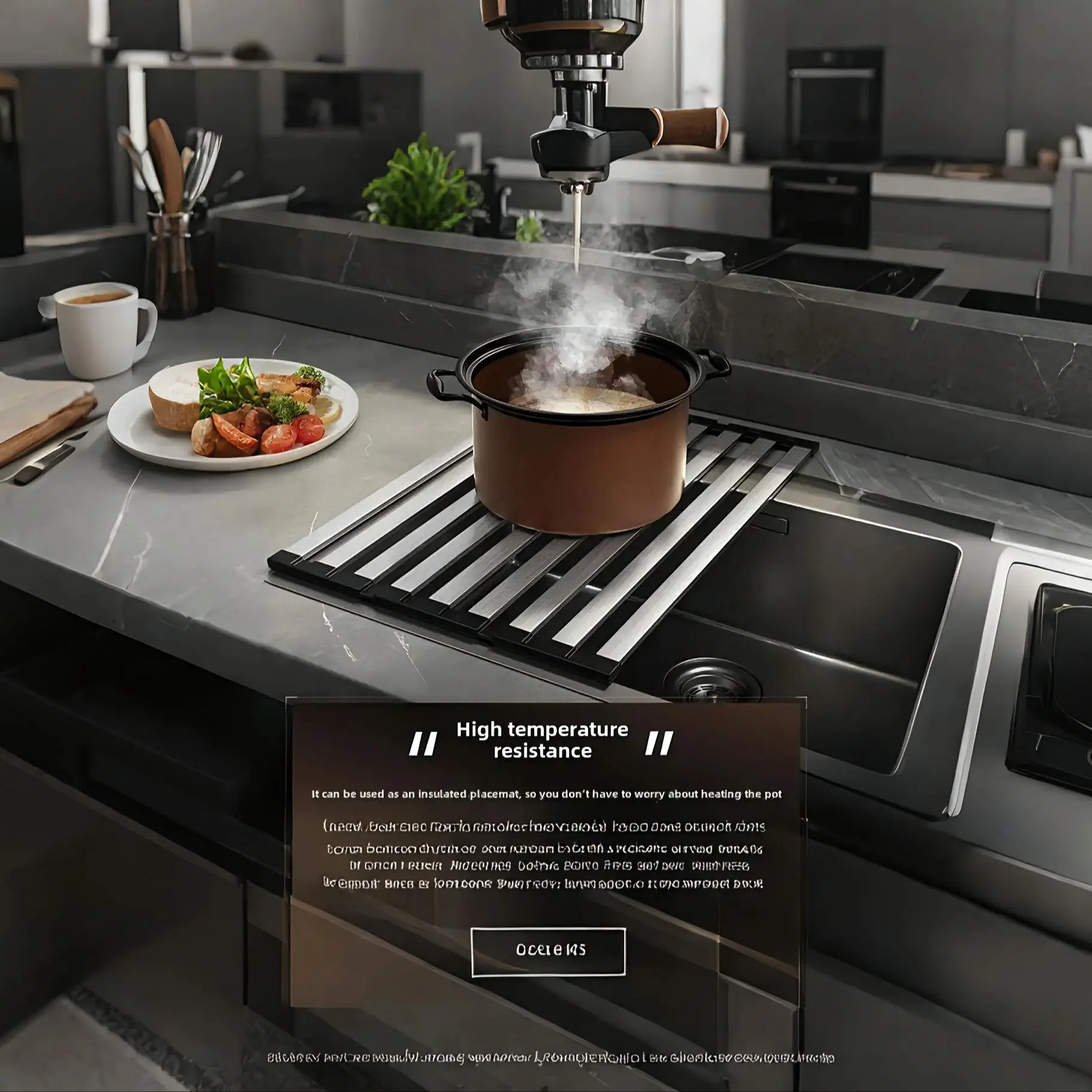 طوي قابل للسحب 304 حوض مطبخ ستنلس ستيل استنزاف رف طبق سلة التخزين - منظمة المطبخ بالوعة حامل السلطانية