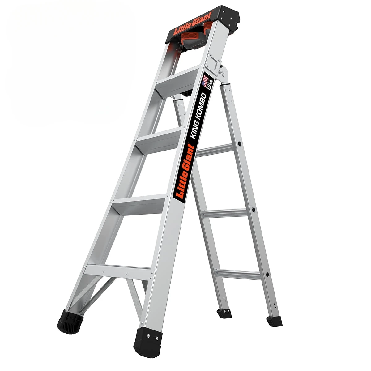 Aluminum 3 in 1 Combo Ladder Type 1A 300 Lbs.  Rated 11 Ft 4 in 3 Steps in The Stepladder Position Strong