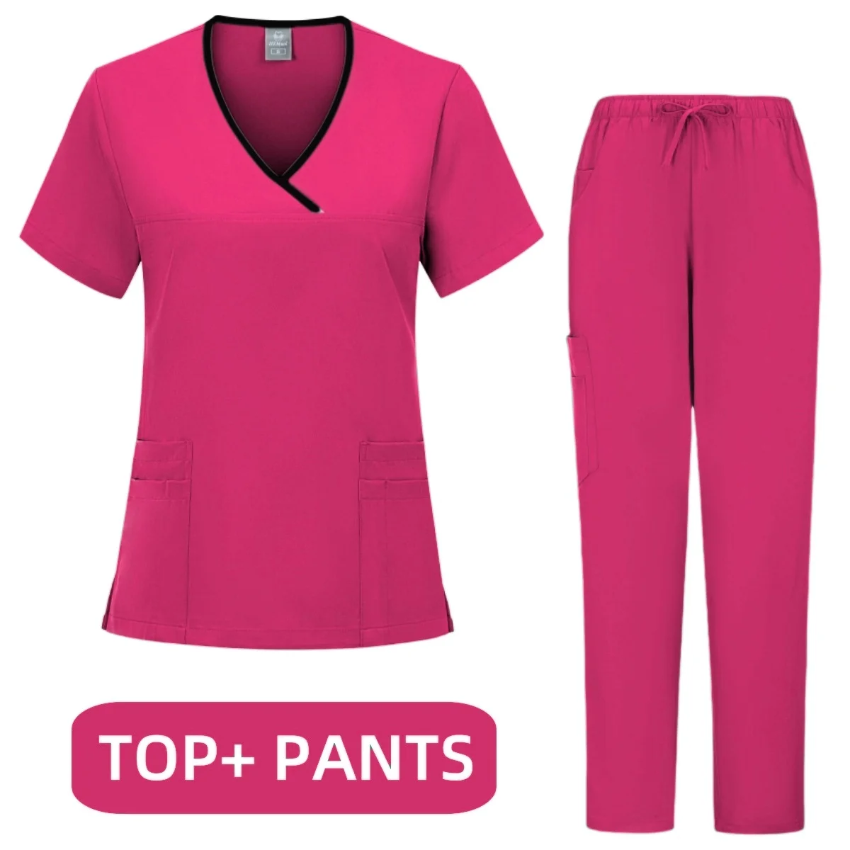 Uniforme de Hospital de tela suave lavable antiarrugas para mujer, ropa médica para correr, uniforme médico